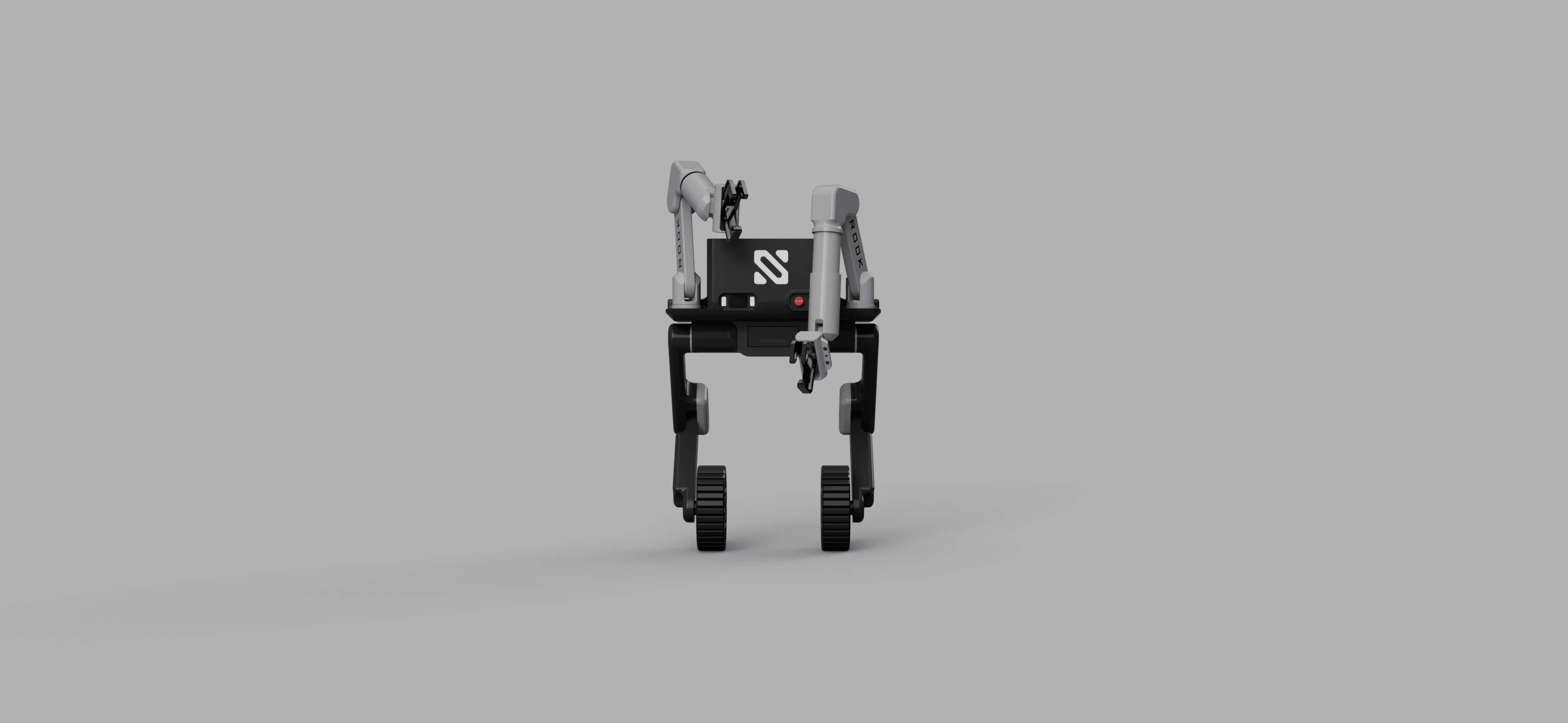 Conceptual Rook configuration showing articulated arms extending to handle objects